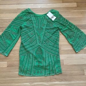 Zara! Beaded Dress! Upcoming holidays! Spring wear! Resort wear! Slay wear! 👗